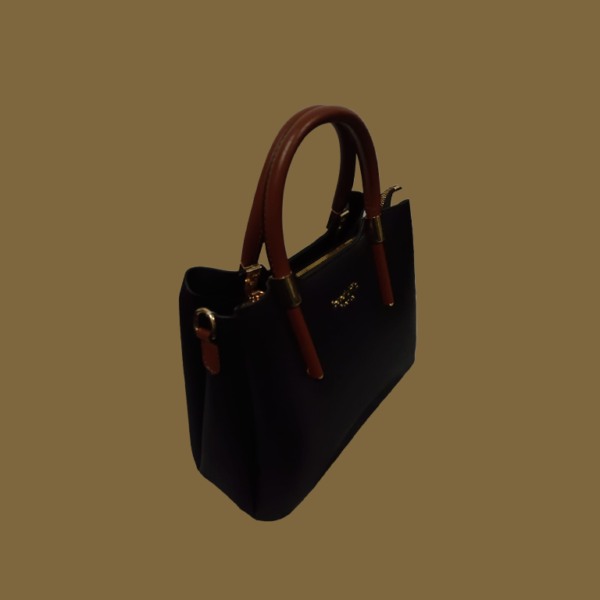 Elegant Black Eco-Leather Bag