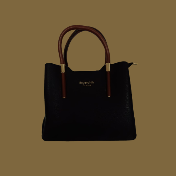 Elegant Black Eco-Leather Bag